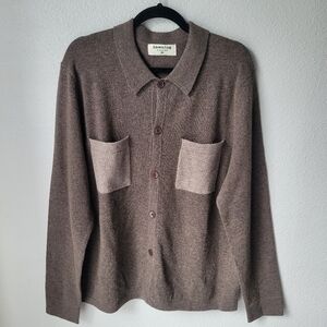 Hamilton & Adams Wool Cashmere Blend Button Front Cardigan Sweater, Size XLarge